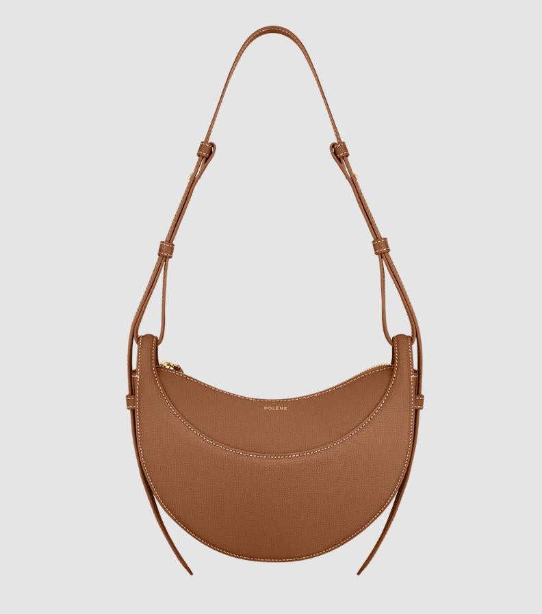 POLENE Numéro Dix Edition Textured Camel Brown Camera Bag Shoulder bag - Image 1