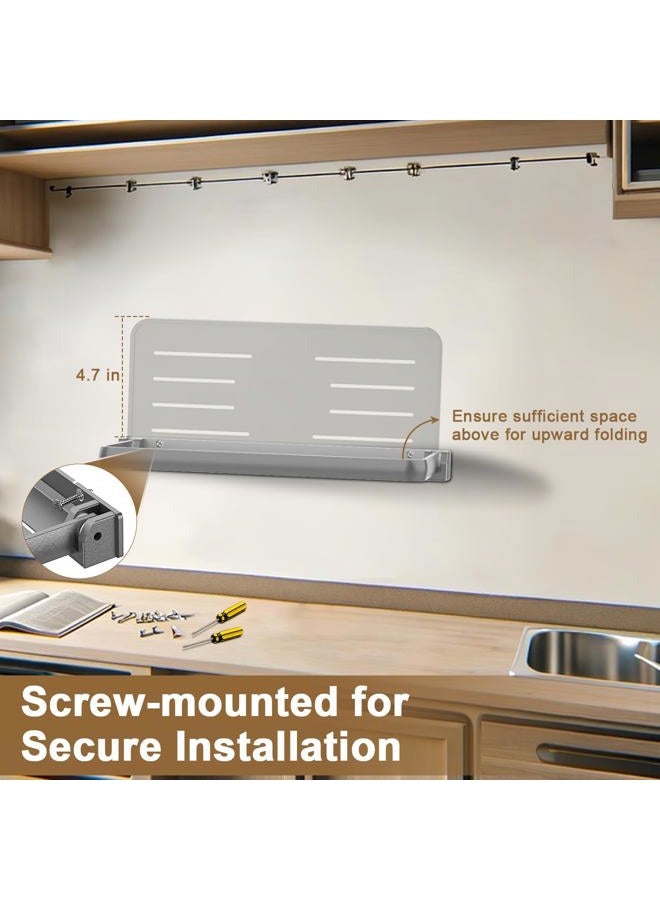 Safoner RV Aluminum Fold-Down Wall Shelf - The Essential Camper Accessory for Interior Organization | Space-Efficient Versatile Floating Storage- 2 Packs - Image 3