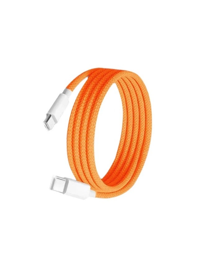 كابل شحن سريع PD بقوة 60 واط من نوع USB-C إلى USB-C - سلك شاحن من النوع C بطول 1 متر لأجهزة iPhone 16/15 وSamsung S24 والأجهزة المزودة بمنفذ USB-C - Image 4