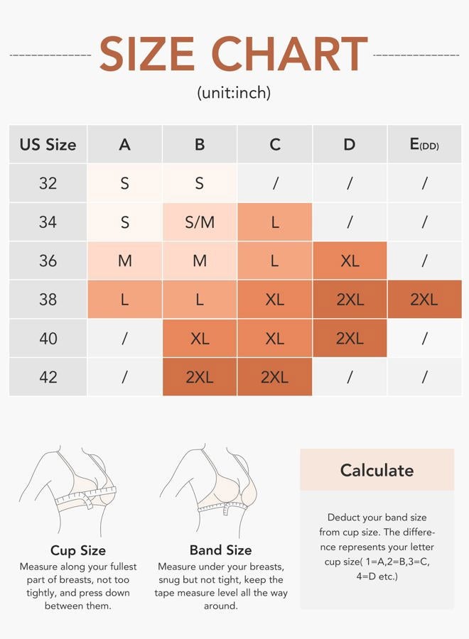HOFISH Pumping Bra Hands Free Seamless Comfort PatentedClasps Nursing and Pumping Bra in One Breast Pump Bra All Day Wear, Brown, M - Image 4