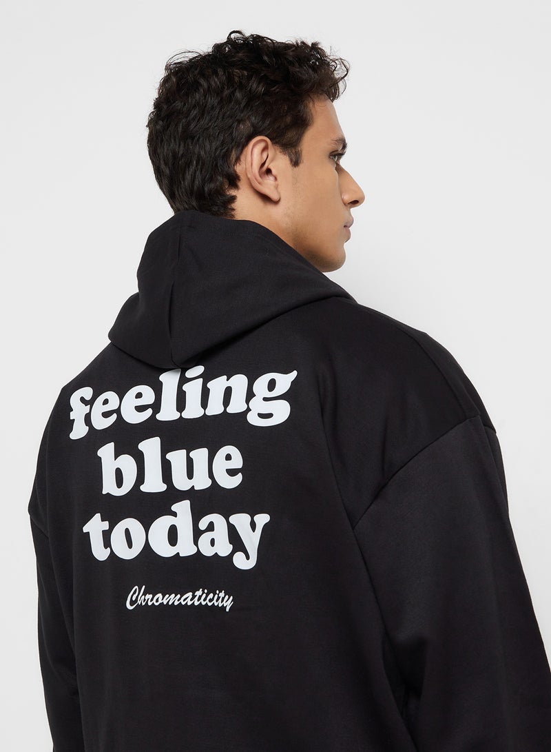 Seventy Five Oversized Basic Graphic Hoodie  - Image 3