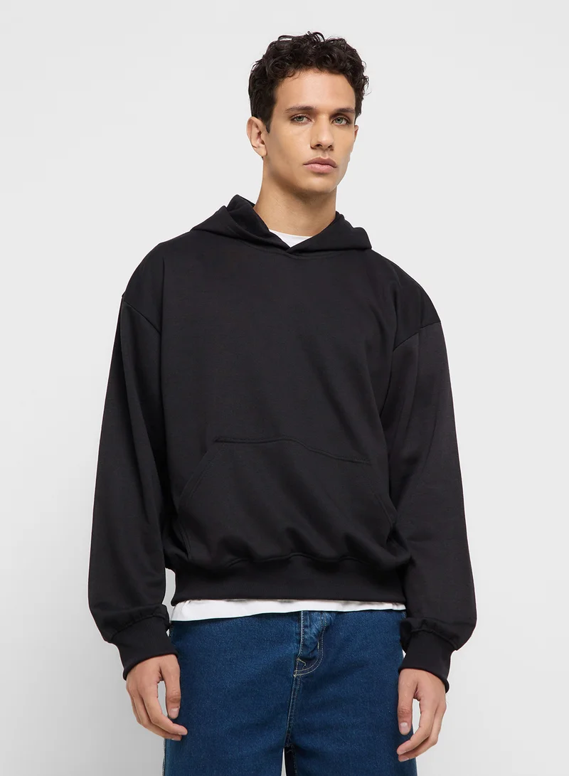 Seventy Five Oversized Basic Graphic Hoodie