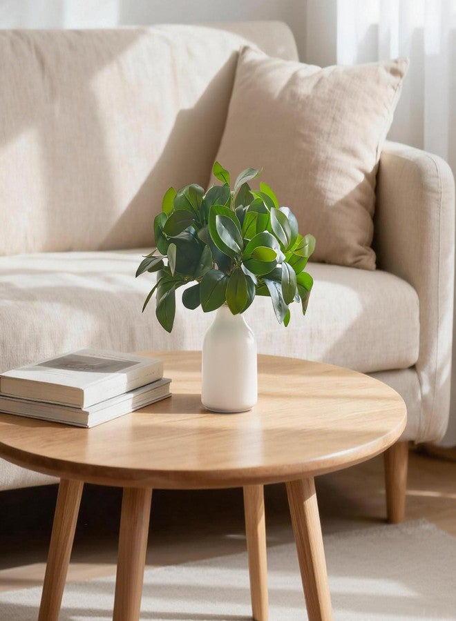 Dahey Fake Plants in Small Ceramic Vase Realistic Artificial Faux Plants Indoor Modern Farmhouse Table Centerpieces for Bathroom Kitchen Shelf Living Room Home Greenery Decor, White - Image 4