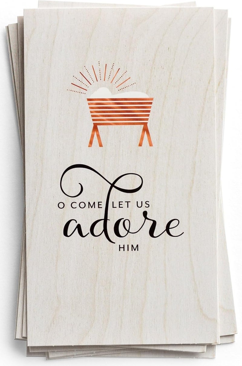 DaySpring  Little Inspirations  O Come Let Us Adore Him  16 Christmas Boxed Cards KJV 10369 - Image 4