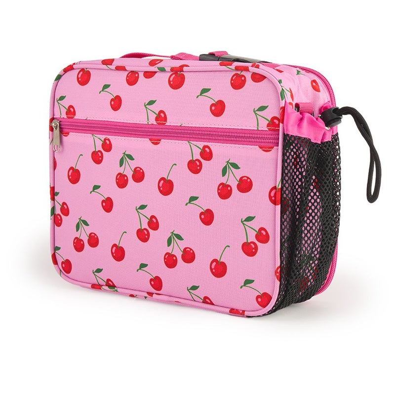 Bonbon - Insulated Kids Lunch bag With Bottle Holder - Cherries - Image 5
