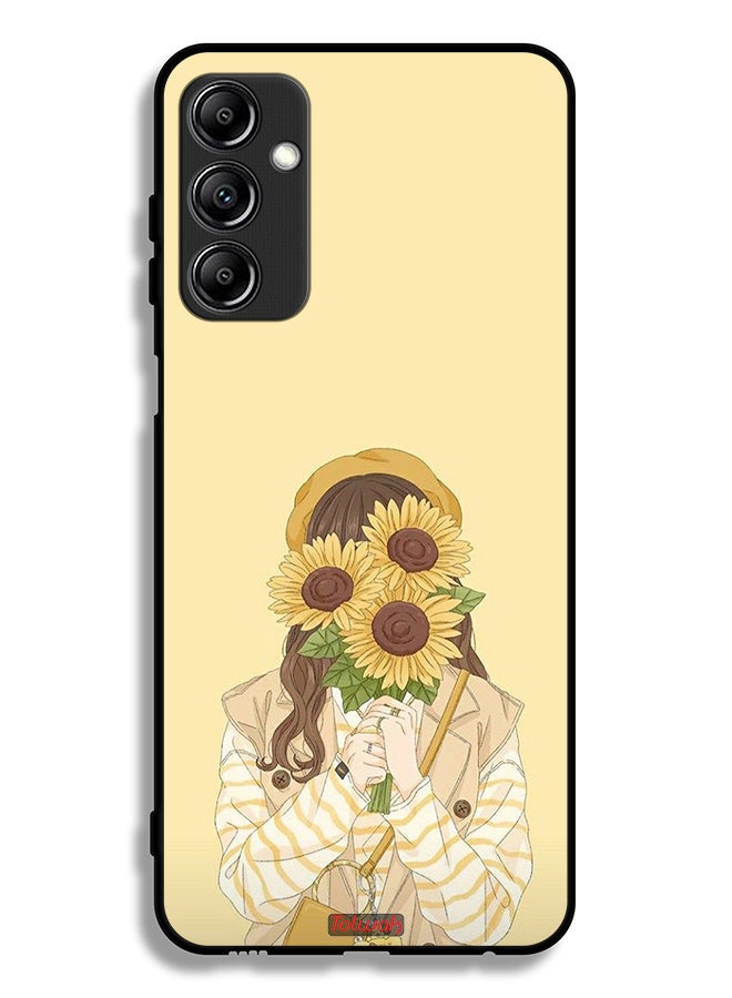 Tolwak غطاء حماية لجهاز سامسونج جالاكسي A24 4G مع وجه مخفي وزهور عباد الشمس - Image 1