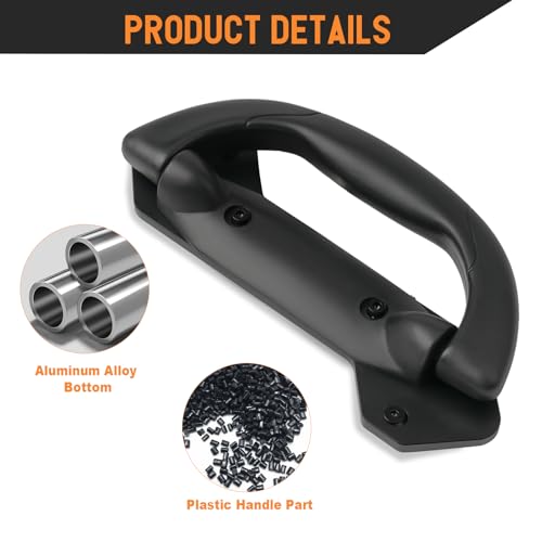 Jetuplusllc Rear Window Handle Compatible with Jeep Wrangler (JL) 2018-2024, Jeep Wrangler 4xe Trunk Rear Window Grip Handle - Image 2