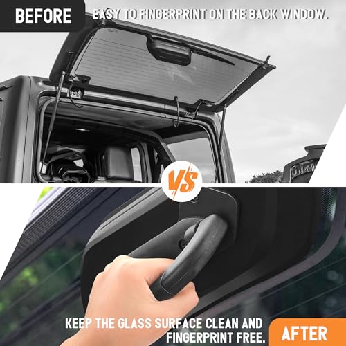 Jetuplusllc Rear Window Handle Compatible with Jeep Wrangler (JL) 2018-2024, Jeep Wrangler 4xe Trunk Rear Window Grip Handle - Image 5