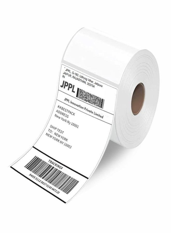 JPPL Direct Thermal Shipping Label Printer Sticker Roll (250 Labels per roll) (White, 4"x 6") (Pack of 2) - Image 2