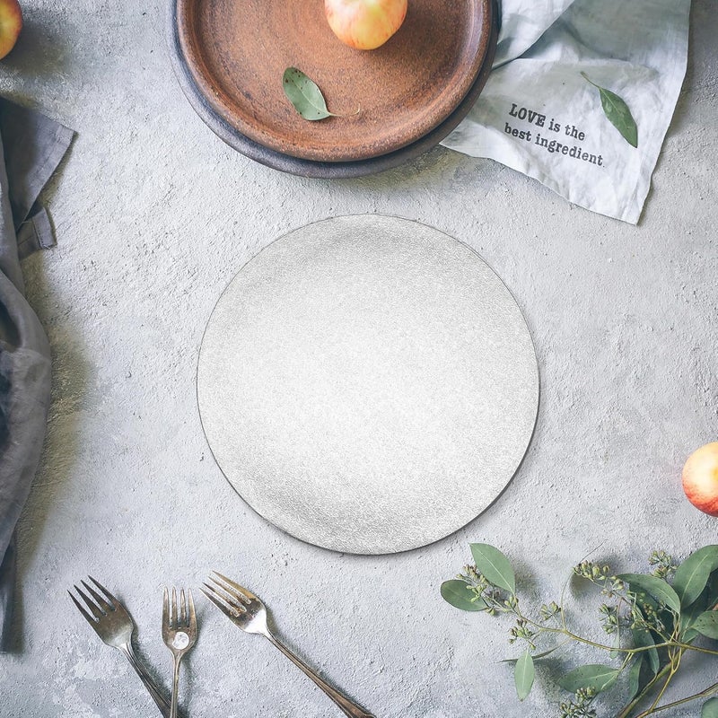 Paremmin 12inch Round Cake Boards 1/2inch Thick, Pack of 1 - Sturdy Silver Cake Drums with Smooth Straight Edges, Waterproof & Oil-Proof (12inch) - Image 5