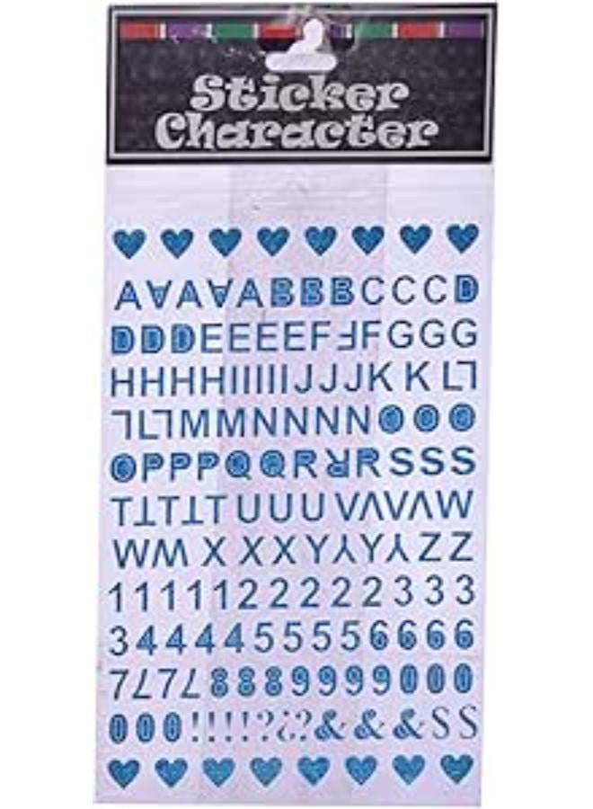 English Letters Decoration for Kids Room 104 Pieces - Blue - 4 Pieces - GTG TOYS