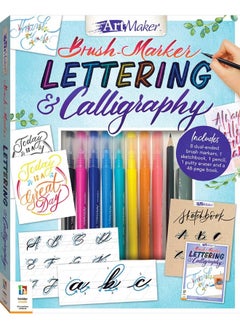 Art Maker Brush Marker Lettering and Calligraphy Kit 