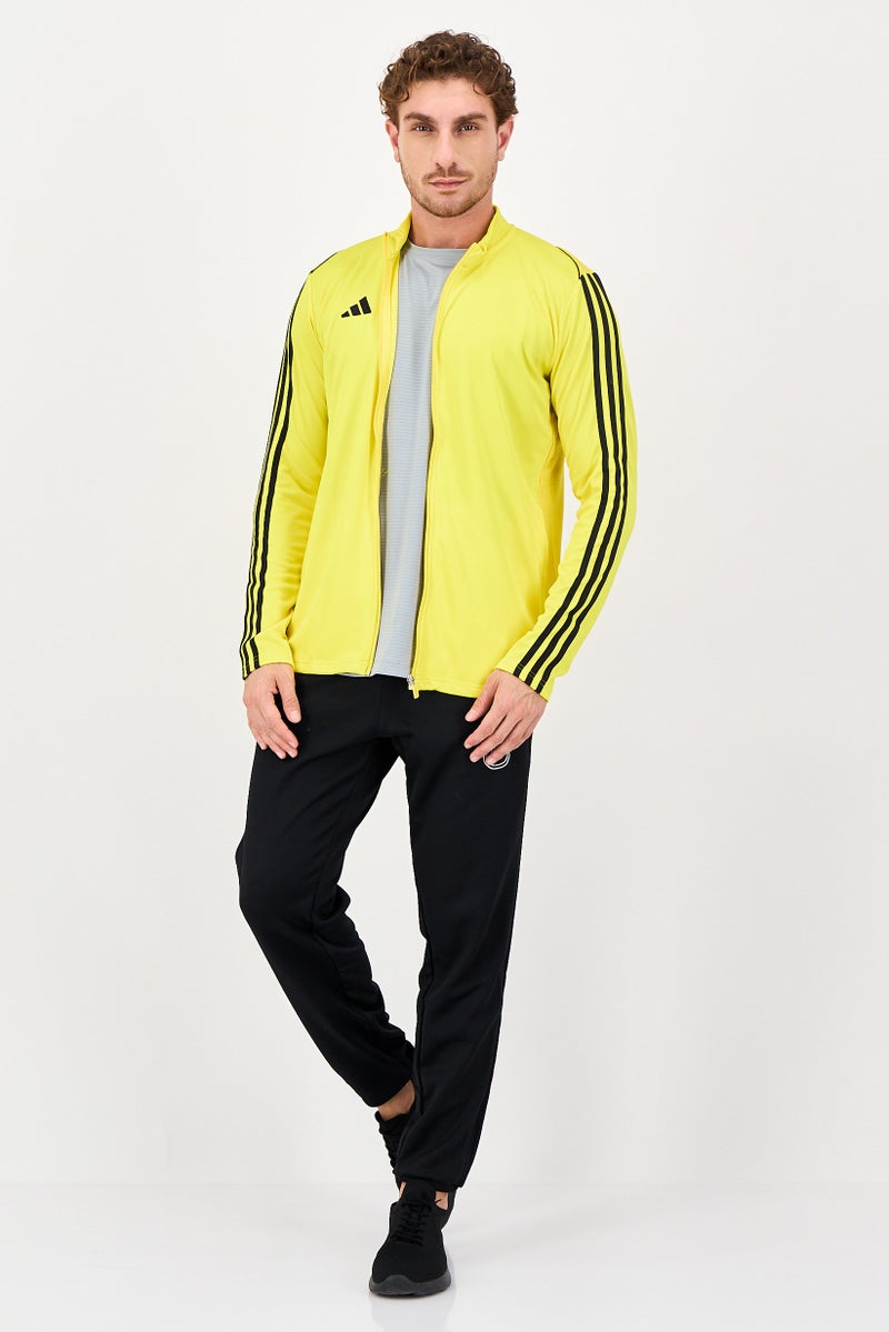 Adidas Men Sportswear Fit Long Sleeve Training Jacket, Yellow - Image 4