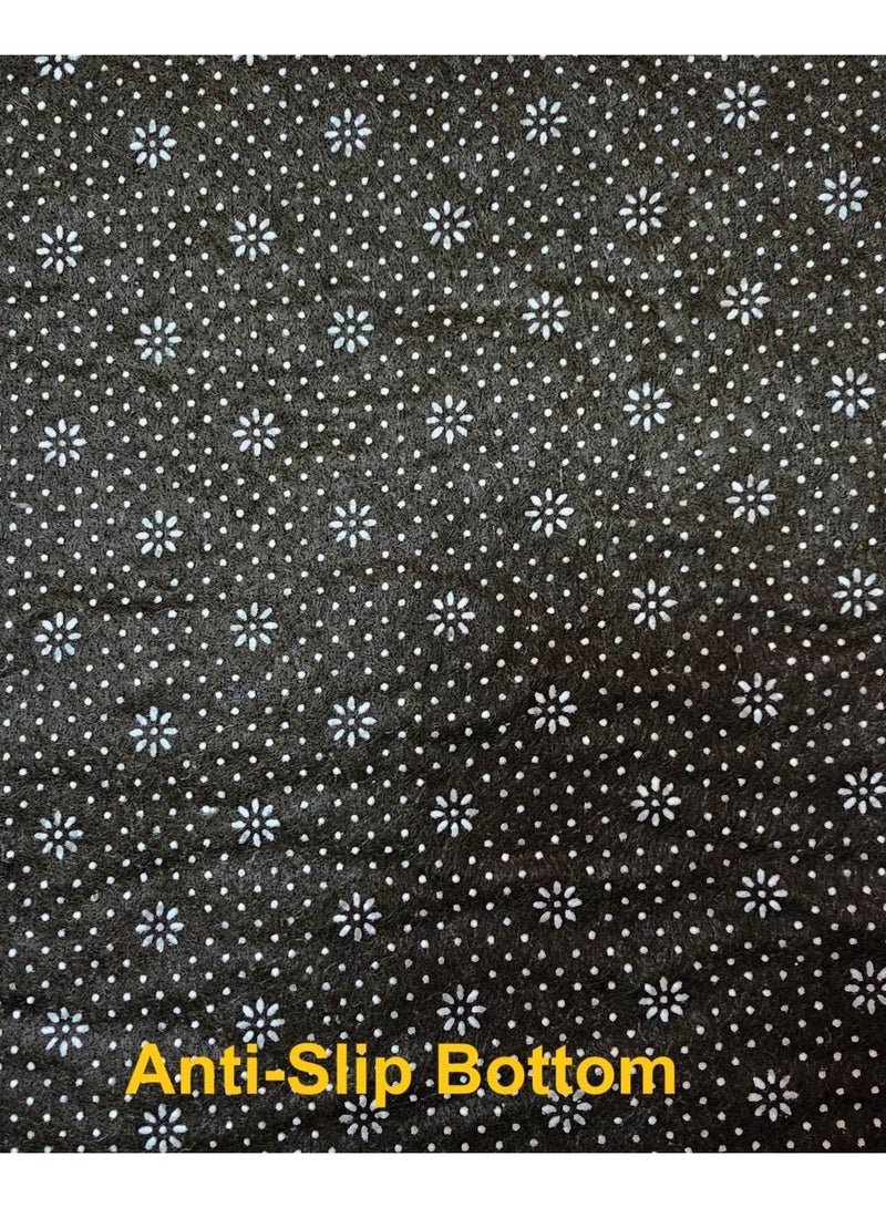 Fabienne Embossed Prayer Mat Grey 80x120cm Large Size Anti-Slip Velvet Top Thick Padded Prayer Rug New Design Sajadah Prayer Carpet for Men Women Eid Gift Ramadan - Image 5