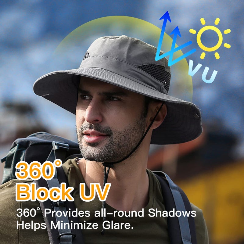 Electomania Sun Protection Cap for Men, Beach Fishing Hat, Summer Hat for Men, Round Sun Cap for Hiking, Fishing, Gardning, Travel - Image 4