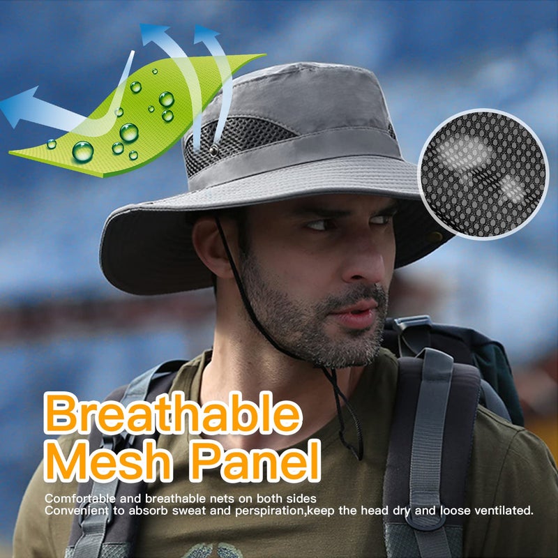 Electomania Sun Protection Cap for Men, Beach Fishing Hat, Summer Hat for Men, Round Sun Cap for Hiking, Fishing, Gardning, Travel - Image 2