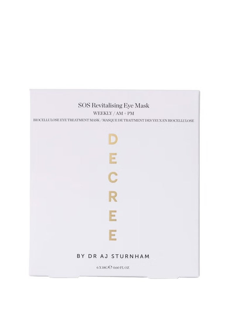 Decree SOS Revitalising Eye Masks 6 Masks - Image 1