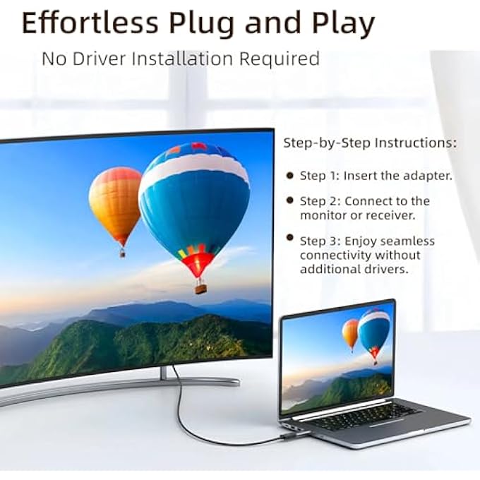 FUERAN HDMI EDID EMULATOR ADAPTER, 4K PASSTHROUGH, PLUG & PLAY, COMPATIBLE WITH MAC, THUNDERBOLT TO HDMI, SWITCHES, AV RECEIVERS, EXTENDERS (1920X1200@60HZ-HEI) - Image 3