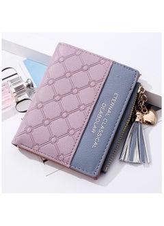 Deabolar Women Wallet  Leather Short Wallet Bifold RFID Blocking Wallet Credit Card Holder Organizer with Zipper Pocket Mini Lady Purse  - Image 1
