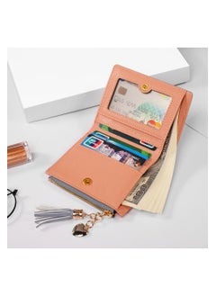 Deabolar Women Wallet  Leather Short Wallet Bifold RFID Blocking Wallet Credit Card Holder Organizer with Zipper Pocket Mini Lady Purse  - Image 2