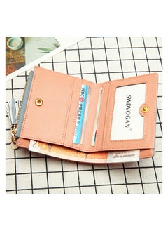Deabolar Women Wallet  Leather Short Wallet Bifold RFID Blocking Wallet Credit Card Holder Organizer with Zipper Pocket Mini Lady Purse  - Image 3