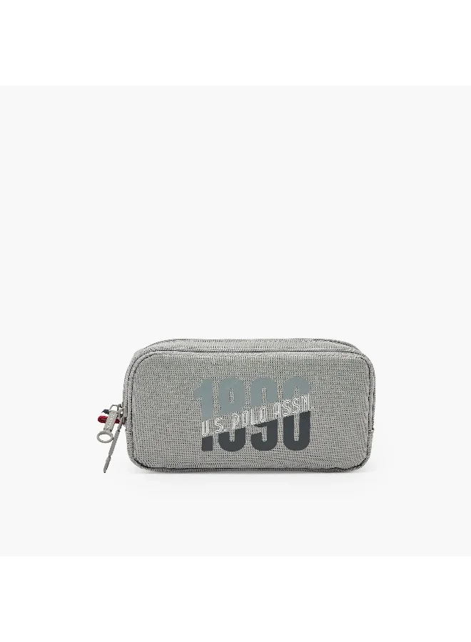 US Polo Assn. Us Polo-Pouch-2 Cmprts (900D) Grey \ 20X10X6.5