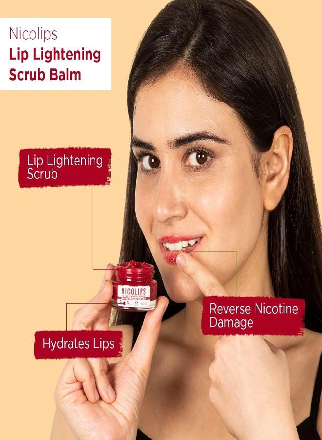 Generic Bella Vita Organic NicoLips Lip Scrub & NicoBalm Lip Balm Combo for Dry, Chapped & Dark Lips Remover Treatment, 20g 5g  - Image 2
