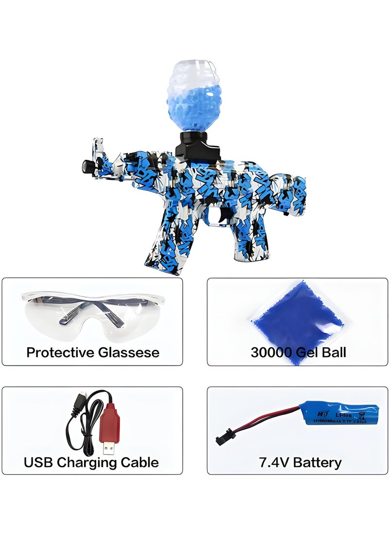 MAGIC VAULT Electrical Gel Blaster AKM-47 Toy Gun, Splatter Ball Blaster Rechargeable Shooting Game Toy for Boys, Toys for Outdoor Activities  - Image 2