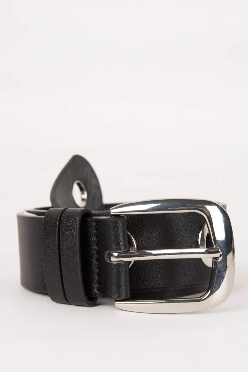 ديفاكتو Woman Faux Leather Denim Belt