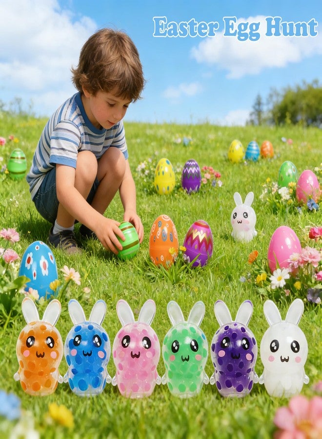 ONEVIVE 24 Pack Easter Bunny Mini Squeeze Balls Prefilled in Easter Eggs,Squishy Stress Relief Fidget Toys for Egg Hunt Easter Party Favors for Kids Boys Girls Easter Basket Stuffers - Image 5
