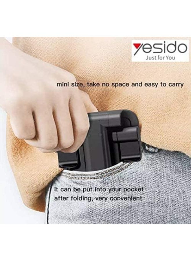 Yesido C85 Mini Foldable Desktop Holder – Adjustable Aluminum Alloy Mobile & Tablet Stand – Premium Quality, Lightweight & Portable Phone Holder - Image 4