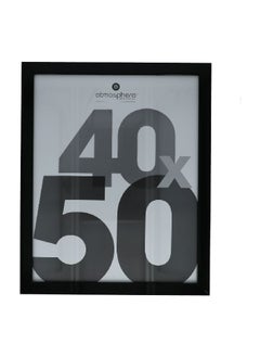 atmosphera Lise Rectangular Wall Mounted Photo Frame Black 40 x 50 cm 121386A  - Image 1