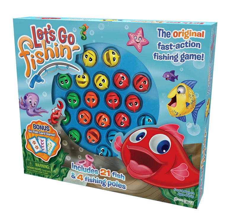 Pressman 58 Let's Go Fishin' Combo Game  Includes Go Fish Card Game - Image 5