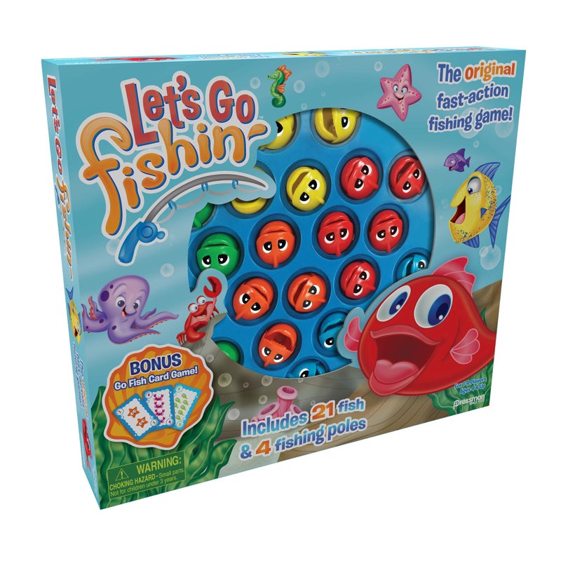 Pressman 58 Let's Go Fishin' Combo Game  Includes Go Fish Card Game - Image 4