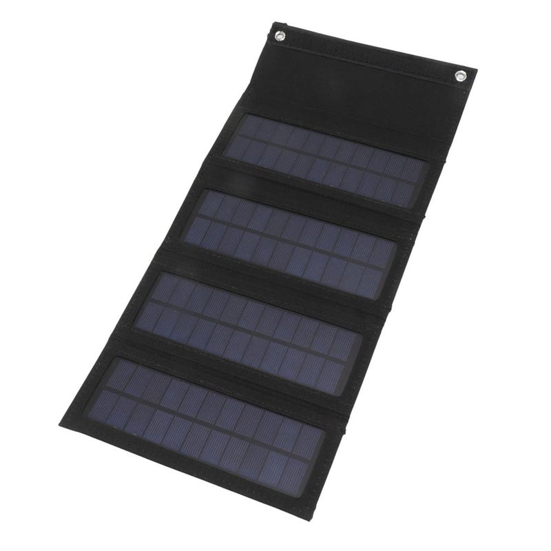 Jeanoko 1PCS 40W Foldable Solar Panel Charger Low Light Solar Panel High Conversion Efficiency for Backpacking for CampingPortable Solar Panel KitBlack