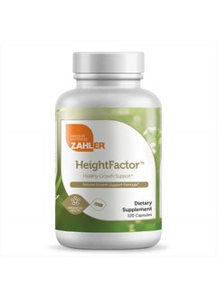 HeightFactor, Healthy Height Supplement, Contains Zinc 50mg, Pantothenic Acid, Vitamin C and More, Natural Growth Supplement for Growing Taller, Certified Kosher, 120 Capsules