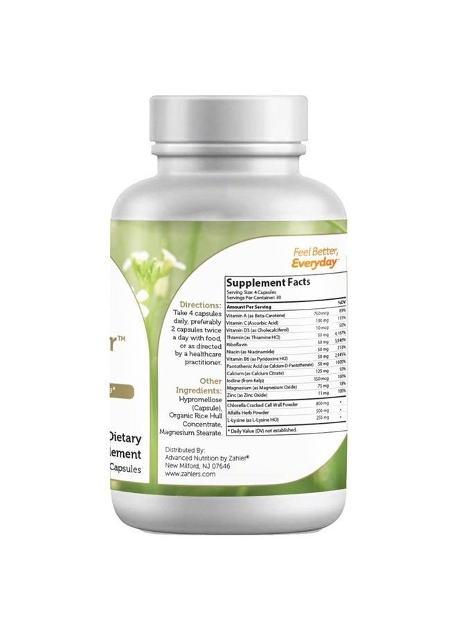 Zahler - HeightFactor, Healthy Height Supplement, Contains Zinc 50mg, Pantothenic Acid, Vitamin C and More, Natural Growth Supplement for Growing Taller, Certified Kosher, 120 Capsules - Image 1