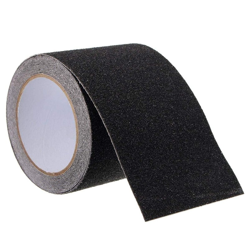 Ndola Ndola High Traction Anti Slip Tape Waterproof Outdoor Grip Tape for Stairs Black Grip Tape for Skateboards Outdoor Adhesive Stair Grip Tape Size 4 Inch 