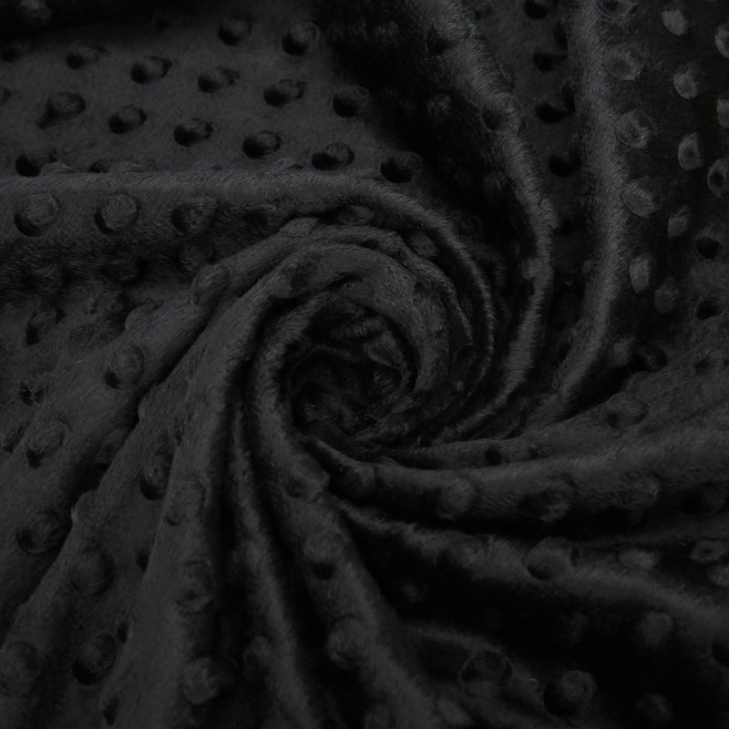 Pro Goleem (Satin Back Baby Blanket, Black) - Pro Goleem Baby Minky Dot Blanket with Satin Backing for Boys and Girls (Black, 30'' x 40'') - Image 5