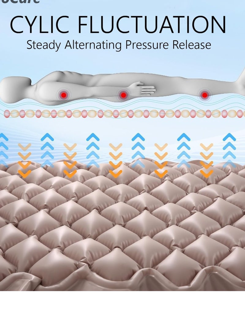 Anti-Decubitus Bubble Air Mattress – Pressure Ulcer Relief Airbed for Bed Sore Patients, Lightweight & Comfortable (6×3 ft) - Image 3