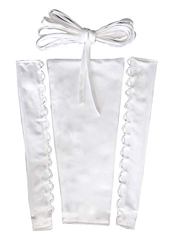 QRBTSCL Women's Wedding Dress Zipper Replacement Adjustable Fit Satin Corset Back Kit Lace up for Prom Dress Ivory 18 Inches - Image 1