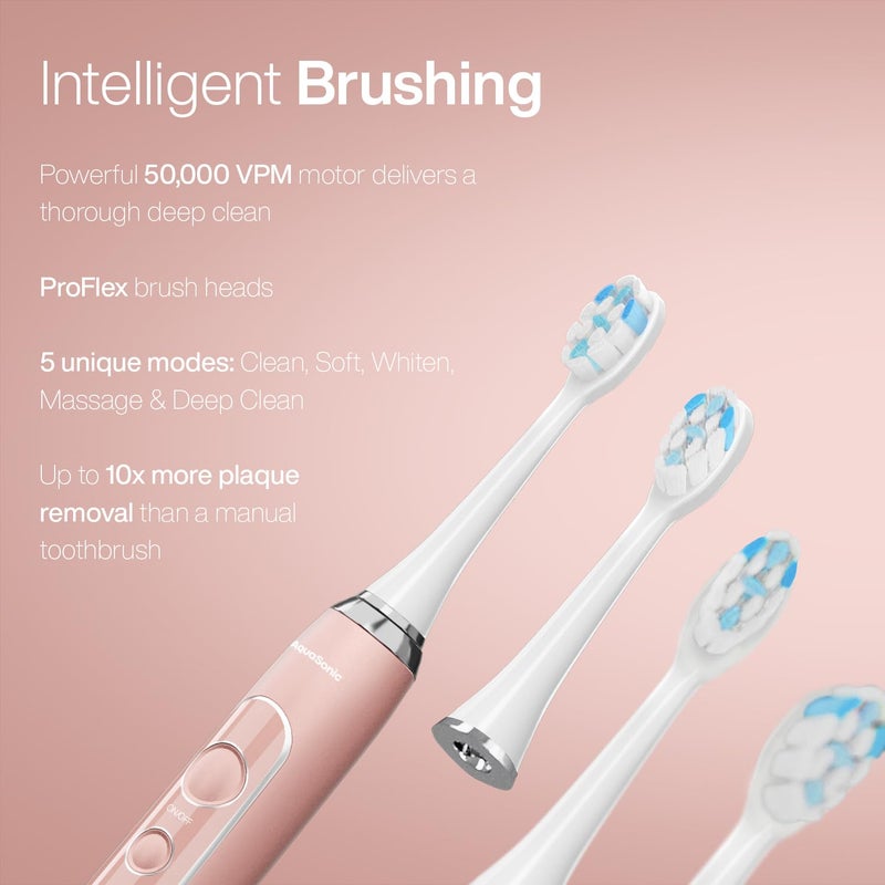 AquaSonic Home Dental Center PRO â€“ Brushing & Flossing Made Easy â€“ Brush & Floss â€“ Power Toothbrush & Water Flosser â€“ Whiter Teeth & Healthier Gums - Image 3