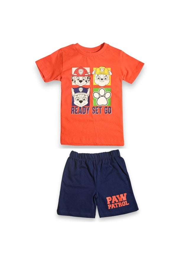 باو بترول طقم تيشيرت وشورت للأولاد من باو باترول - Image 1