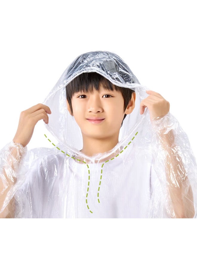 Silayi Disposable Raincoat For Children And Students, Portable Outdoor After-School Rain Protection, Card-Style Military Training Essential, Rain Gear Supplies - Image 1