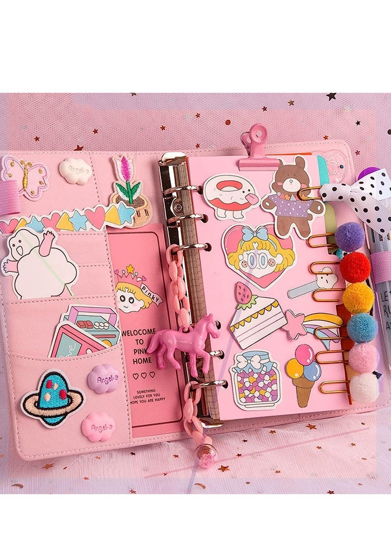 SYOSI مجموعة مخططات DIY - دفاتر ملاحظات جيبية للفتيات - دفاتر ملاحظات مكتبية - دفاتر يوميات - مستلزمات مدرسية - مكتبية - Image 1