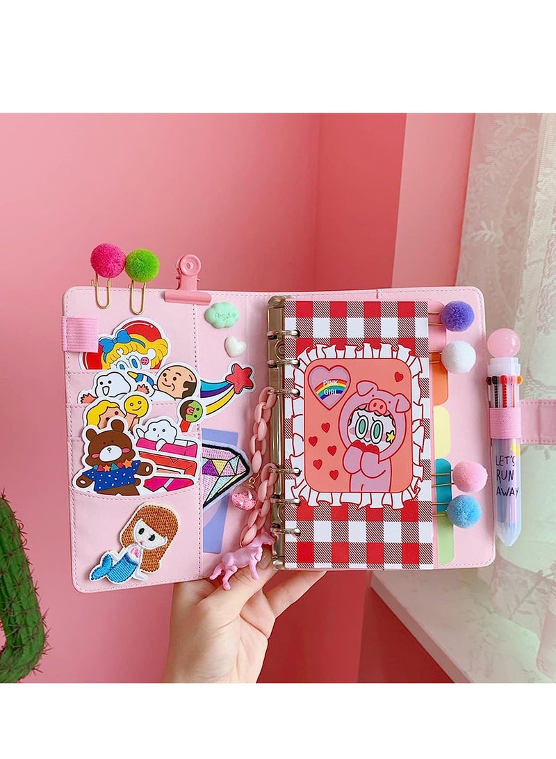 SYOSI مجموعة مخططات DIY - دفاتر ملاحظات جيبية للفتيات - دفاتر ملاحظات مكتبية - دفاتر يوميات - مستلزمات مدرسية - مكتبية - Image 2