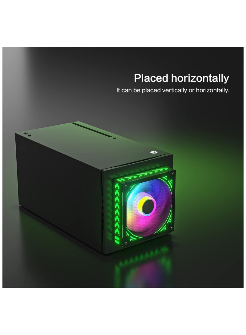 SOLARAE Cooling Fan LED for X Xbox Series, Cooling Fan for Xbox Series X with LED RGB Light, USB Powered and Remote Control or App Control, Various Colorful LED Lights, Low Noise, Xbox Series X - Image 3