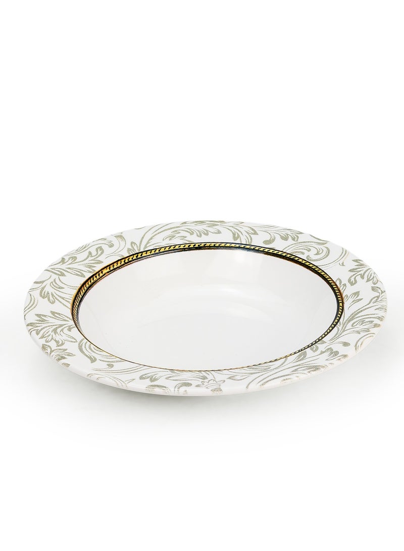 Edessa Ceramic Elana 22Cm Round Soup Plate, White (Set of 4) - Image 5