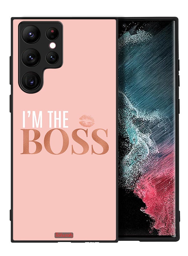 Tolwak Samsung Galaxy S22 Ultra 5G Protective Case Cover I Am The Boss - Image 2