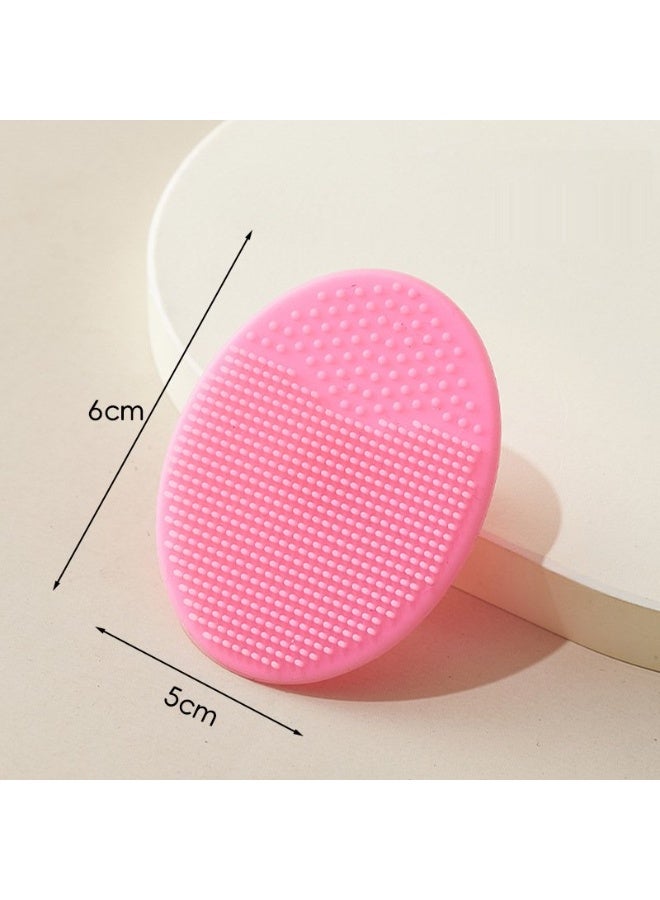 ٢ قطع، فرشاة سيليكون لغسل شعر الأطفال والرضّع، مشط تدليك للشامبو، فرشاة غسل الوجه، تنظيف لطيف - Image 4